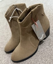 Women's Tan Suede Ankle Boots