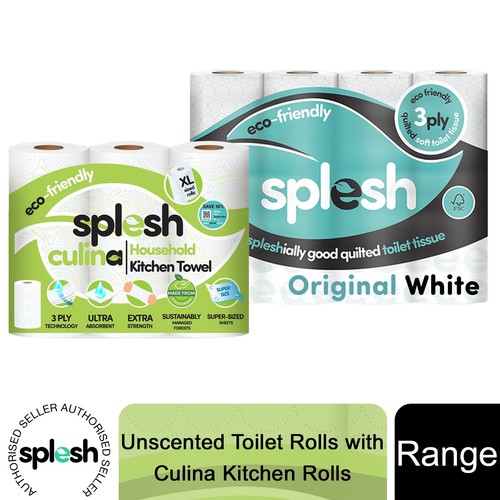 Splesh white toilet rolls - splesh,