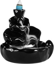 Waterfall Backflow Incense Burner With Incense Cones For Relaxation - NEW
