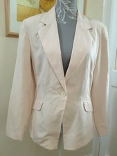 Stylish  Ladies silk and linen lined jacket by Laura Ashley UK8  Nice Condition
