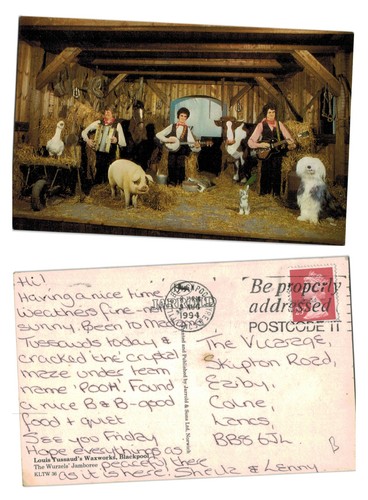 Postcard louis tussauds - postcard,