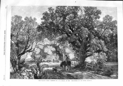 Original old antique print - original,