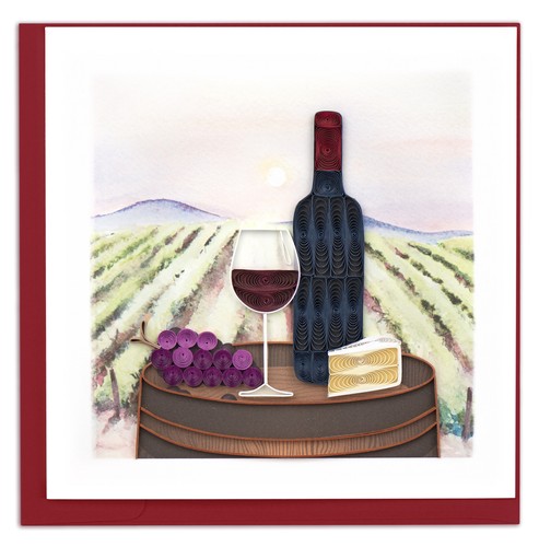 Quilling red wine - with, cheese