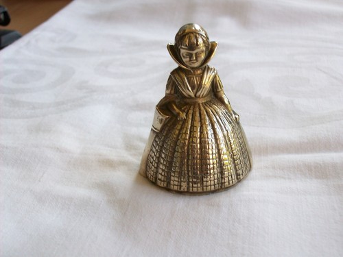Vintage brass handbell - brass,