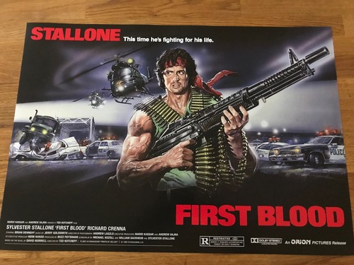 Movie poster rambo - poster, blood