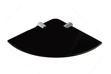 Acrylic Corner Shelf Black