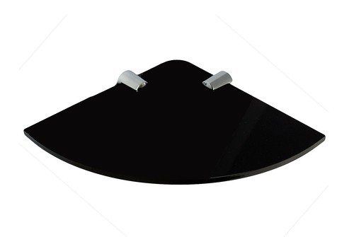 Acrylic corner shelf black - acrylic,