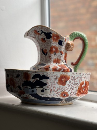 Vintage ironstone china ewer - ironstone,