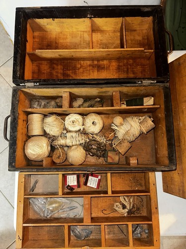 Wooden antique fishing tackle - fishing,