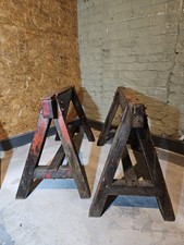 Antique Heavy Duty Wooden Pair