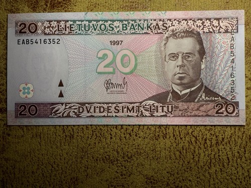Lithuania litu banknote - 20, eab