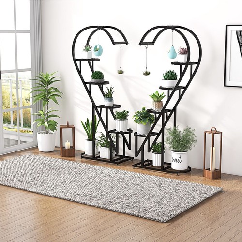 Metal plant stand - plant, heart-shaped