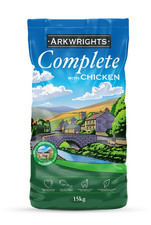 Arkwrights Complete Dry Dog Food 15kg with Chicken Sporting & Working Dogs