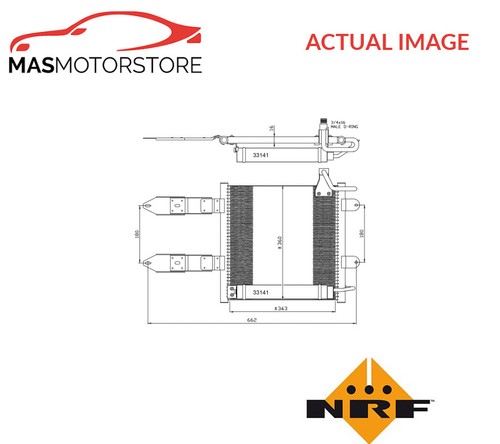 Air con condenser - a/c, nrf