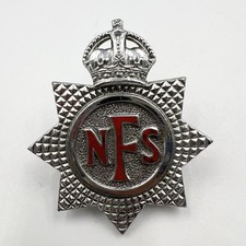 Genuine WW2 NFS National Fire Service Cap Badge