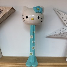 Hello Kitty - Large Pez Dispenser - Giant 12 inch size - Blue - Rare- 2008 