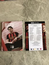 AFC BOURNEMOUTH v  WEST HAM PROGRAMME AND TEAM SHEET 22ND NOVEMBER 2025
