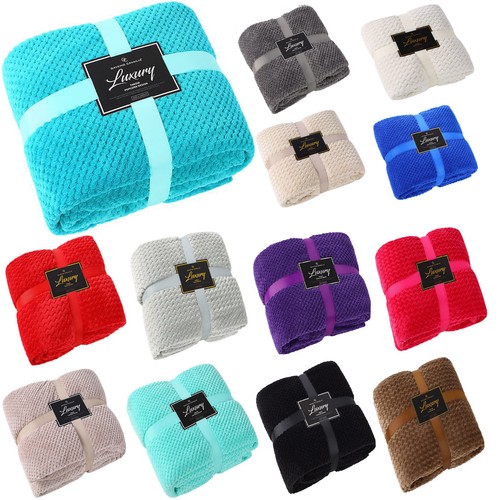 Luxury popcorn throws - luxury, double