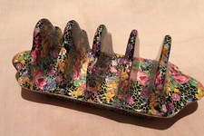 VINTAGE USED ROYAL WINTON GRIMWADES CHINTZ HAZEL 4 SLICE TOAST RACK 1930’s DECO