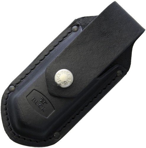 Buck black leather - buck,