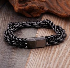 Viking Steel Mesh Double Bracelet 22cm Talisman Celtic Stainless Steel
