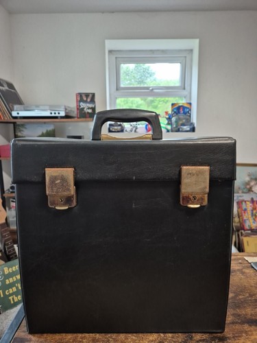 Vintage black vinyl record - black,