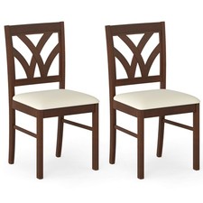 Wooden Dining Chairs Set of 2