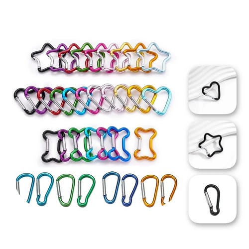 Aluminum carabiner keychain - aluminum,
