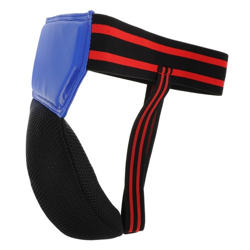 Blue boxing groin protector - boxing,