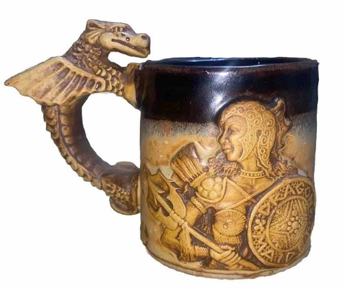 Stonebridge pottery dragon - pottery,