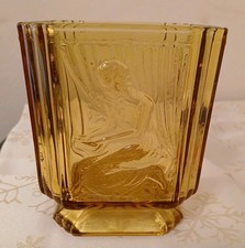 Sowerby Amber Glass 'Pandora's