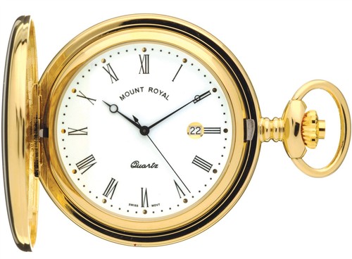 Pocket watch gold - watch, plated