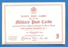 OUR FIGHTING REGIMENT.SET OF 6 TUCKS POSTCARDS BY HARRY PAYNE.PUBLISHED 1960s