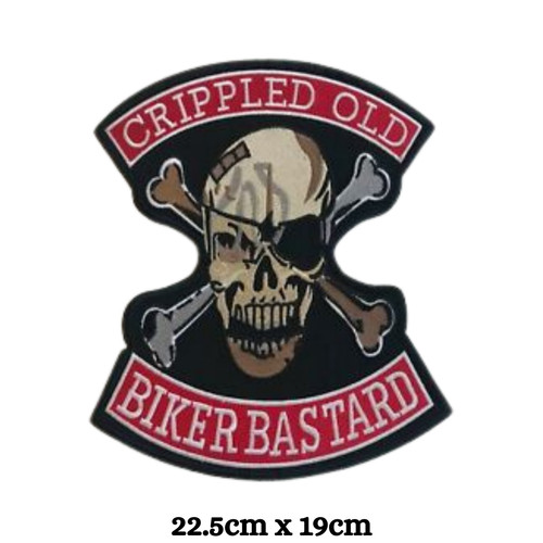 Crippled old biker - crippled,