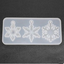 1Pc Christmas Snowflakes Mould In Silicone For Resin Art Hanging Decoration Mold