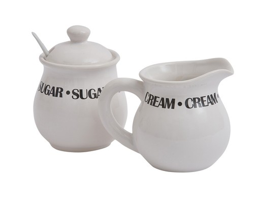 Sugar and cream set serve - cream,