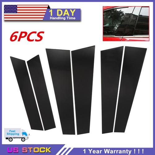 6pcs black pillar posts - black,