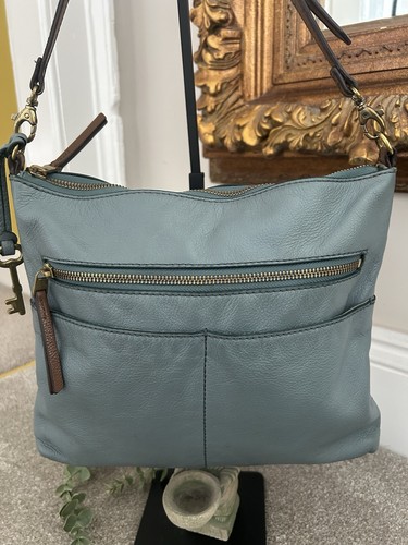 Fossil blue green leather - fossil,