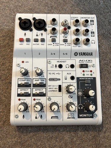 Yamaha ag06 channel mixer - ag06, 6-channel