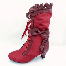 Women Victorian Boots Lace up