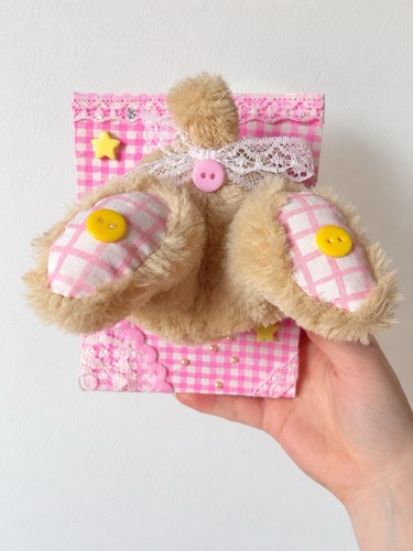 Mini handmade plush teddy bear - plush,