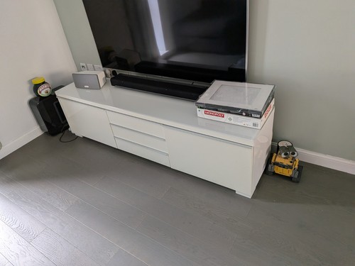 Ikea unit white - tv,
