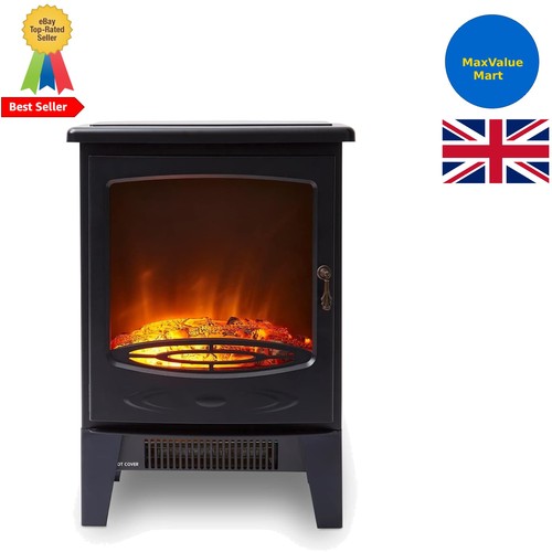 Stylish black jesmond log fire - black,