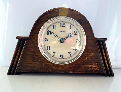 1930 ferranti wooden mantel - ferranti,