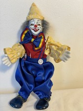 Vintage Porcelain Clown Wired