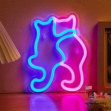 Dog & Cat LED Neon Sign Leaf