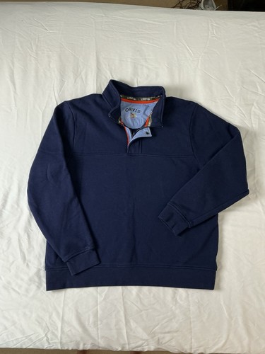 Orvis men blue quarter zip - men’s,