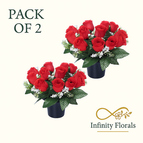Artificial grave flowers - artificial,