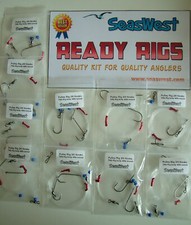 10 High Quality Pulley Rigs  **Made in UK **  COD BASS RAYS CONGER 