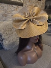 Large GOLD Woven Straw